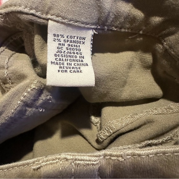 BeBop y2k Chino Short Shorts Stretch in Khaki Brown Size 5 - Picture 5 of 7